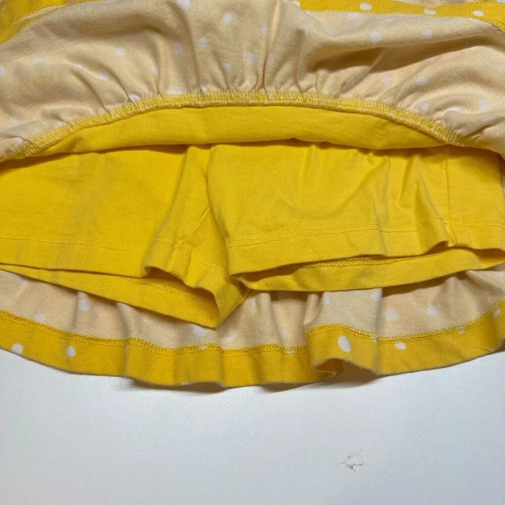 EUC, Hanna Andersson Skorts, 110cm / US 5, Yellow Polkadot